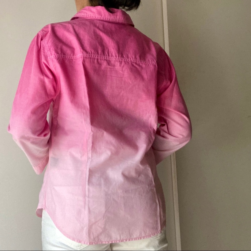 Vintage Gradient Button Down Shirt - image 6